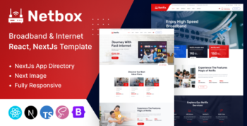 Netbox - Broadband & Internet React, NextJs Template