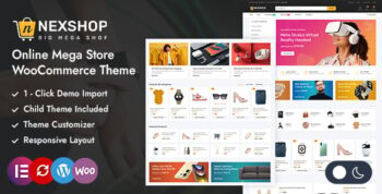 Nexshop - Mega Store Elementor WooCommerce Theme