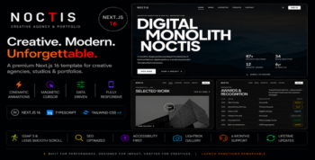 Noctis - Creative Agency & Portfolio Next.js Template