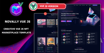 Novally - Vue JS NFT Marketplace Template