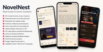 NovelNest | Flutter App Novel eBook Platform