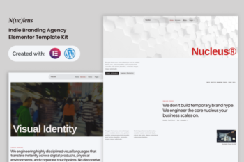 Nucleus – Indie Branding Agency Elementor Template Kit