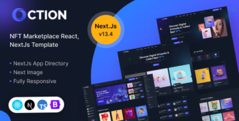 Oction - NFT Marketplace React, NextJs Template