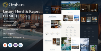 Ombara - Luxury Hotel & Resort HTML Template