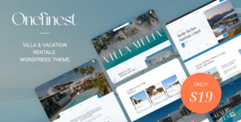 Onefinest - Villa & Vacation Rentals WordPress Theme