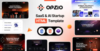 Opzio - SaaS & AI Startup HTML Template