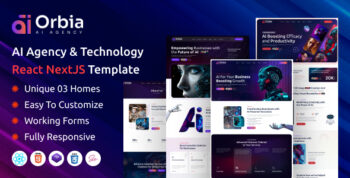 Orbia - AI Agency & Technology React NextJS Template
