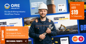 Ore - Oil, Gas & Mining Industry WordPress Theme