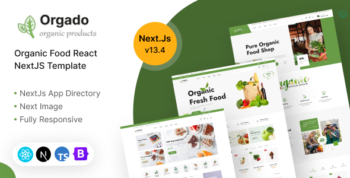 Orgado – Organic Food React NextJS Template