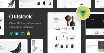 Outstock - Clean, Minimal eCommerce Vue Nuxt 4 Template