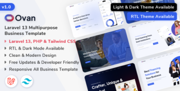 Ovan - Laravel 13 Multipurpose Business & Corporate Template