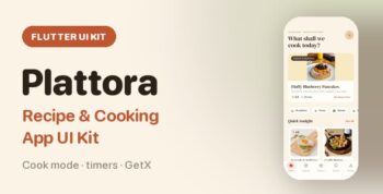 Plattora | Flutter Recipe App UI Kit