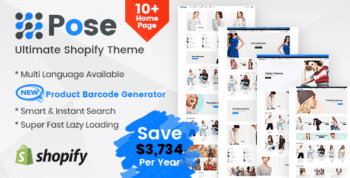 Pose - Fashion Shopify Theme Multipurpose Responsive Template