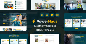 Powerhaus - Electricity Services HTML Template