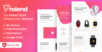 Prolend - Angular Product Landing Page