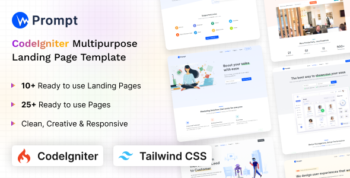Prompt - Modern & Multipurpose CodeIgniter Tailwind CSS Template