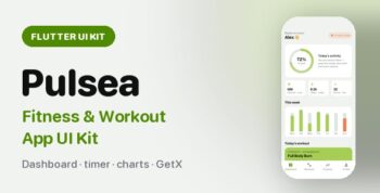 Pulsea | Flutter Fitness Workout UI Kit