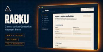 Rabku | Construction Quotation Request Form HTML Template