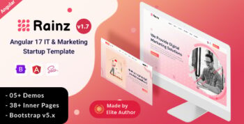 Rainz - Angular 17+ IT & Marketing Startup Template