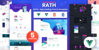 RATH - App Landing Onepage Vue Js Template