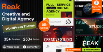 Reak - Creative & Digital Agency WordPress Theme