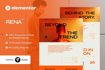 Rena - Fashion Stylish Portfolio Elementor Template Kit