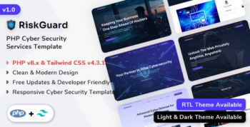 RiskGuard - Cyber Security PHP Template