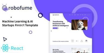 Robofume - Machine Learning & AI Startups React Template