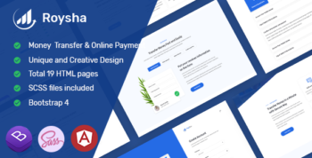 Roysha - Angular Money Transfer and Online Payments Template
