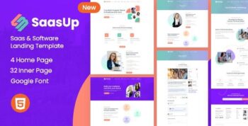 SaasUp -  Digital Agency & Saas, Startup Creative Template