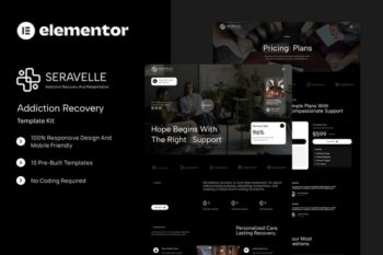 Seravelle - Addiction Recovery Elementor Template Kit