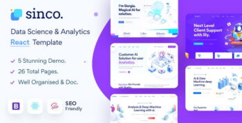 Sinco - Data Science & Analytics React Template