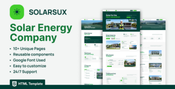 Solarsux - Solar Energy Company HTML Template