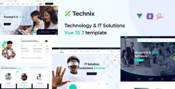 Technix - Technology & IT Solutions Vue.js 3 Template