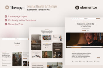 Therapyn - Mental Health & Therapy Elementor Template Kit