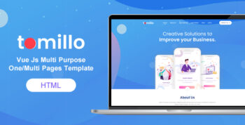 Tomillo - Bootstrap 4 Vue Js Multi Purpose One/Multi Pages Template