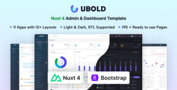 UBold - Nuxt 4 Admin & Dashboard Template