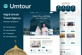 Umtour - Hajj & Umrah Travel Agency Elementor Template Kit