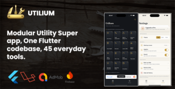 Utilium | Modular Utility Toolkit Flutter App With Laravel Backend