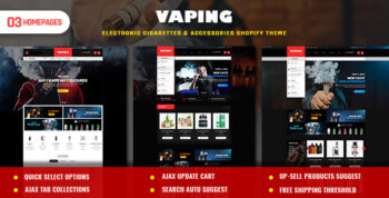 Vaping | Electronic Cigarettes & Accessories Shopify Theme