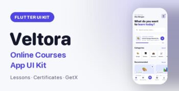 Veltora | Flutter Online Courses App UI Kit