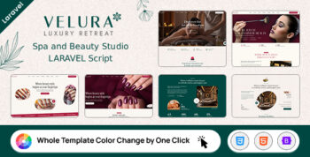 Velura - Spa, Beauty & Nail Salon Booking Laravel Website