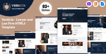 Verdicta – Law Firm and Attorney HTML5 Template