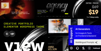 View - Creative Portfolio Elementor WordPress Theme