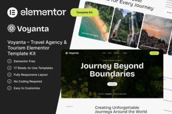 Voyanta – Travel Agency & Tourism Elementor Template Kit