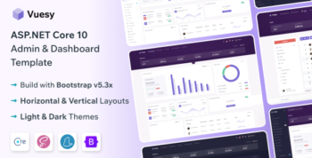 Vuesy - ASP.NET Core 10 Admin & Dashboard Template