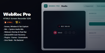 WebRec | Html5 Screen Recording Utility For PC