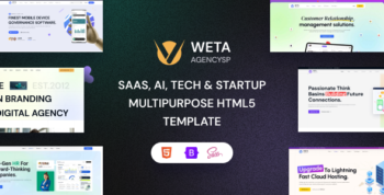 WETA - SaaS, Ai, Tech & Startup Multipurpose HTML5 Template