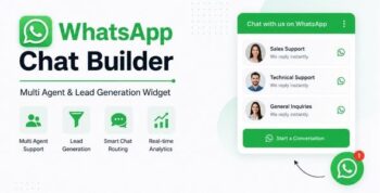 WhatsApp Chat Builder - Multi Agent & Lead Generation Widget