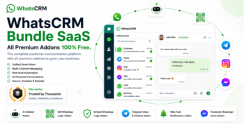 WhatsCRM | WhatsApp CRM, AI Automation and Multi-Channel SaaS Bundle (Node.js Script)